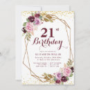 Search for purple floral invitations Geometric