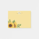 Search for sunflower yellow post it notes Girly