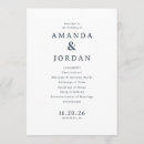 Search for order of events wedding programs Minimalist