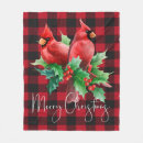 Search for red cardinal bird blankets Holly