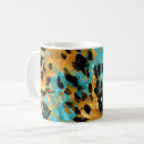 Search for black and aqua mugs Abstract