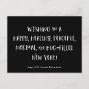 Search for funny new years cards Black