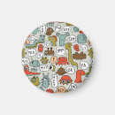 Search for halloween magnets Illustration