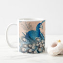 Search for blue peacock mugs Vintage