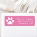 Search for dog cat return address labels Paw