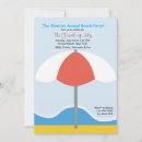 Search for umbrella invitations Beach party