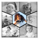 Search for hexagons posters Black and white