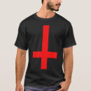 Search for inverted cross tshirts Occult symbol
