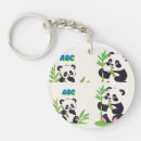 Search for black and white bear key rings Cartoon panda
