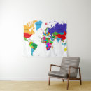 Search for world map tapestries Cartography