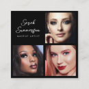 Search for 3 business cards Makeup artist