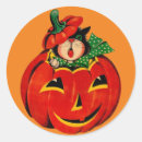 Search for retro cat stickers Trick or treat