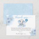 Search for elephant thank you cards Boy baby shower
