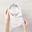Search for mauve and navy wedding invitations Watercolor floral
