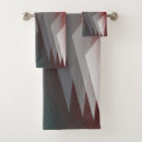 Search for grey and burgundy bath towels Geometric