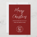 Search for company christmas cards Red