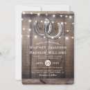 Search for horseshoe wedding invitations Wood