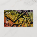 Search for money business cards Rainbow