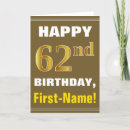 Search for 62nd birthday cards 62 years old