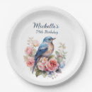Search for 75th birthday paper plates Floral