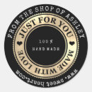 Search for black gold logo stickers Luxury