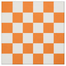 Search for orange gingham fabric Chequered