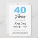 Search for 40 and fabulous 40th birthday invitations Modern