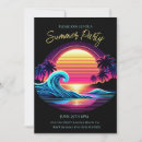 Search for neon pool party invitations Colourful