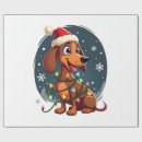 Search for wiener dog christmas wrapping paper Dogs