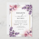 Search for pink lavender wedding invitations Elegant