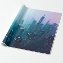 Search for city buildings wrapping paper Background