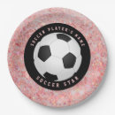 Search for pink soccer plates Girls