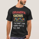 Search for grandpa knows everything tshirts Doesn't