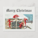 Search for vintage santa postcards Winter
