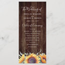 Search for sunflower wedding programmes Barn