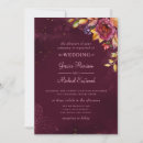 Search for rose gold and burgundy wedding invitations Autumn