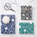 Search for blue with snowflakes wrapping paper Modern