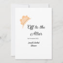 Search for hat bridal shower invitations Off to the altar