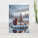 Search for beaver christmas cards Snow