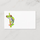 Search for frog business cards Rainforest