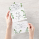 Search for eucalyptus and gold wedding invitations Watercolor