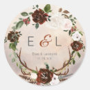 Search for rustic antler wedding stickers Flowers