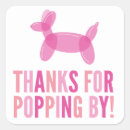 Search for thanks for popping by stickers Pink