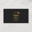 Search for magician business cards Gold