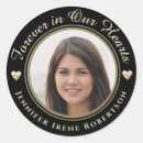 Search for funeral service stickers Forever in our hearts