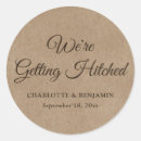 Search for save the date kraft stickers Rustic