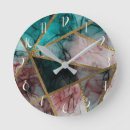 Search for gold and teal clocks Trendy