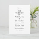 Search for marriage wedding invitations Black and white