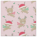 Search for reindeer christmas fabric Pink
