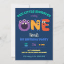 Search for monster 1st birthday invitations Our little monster